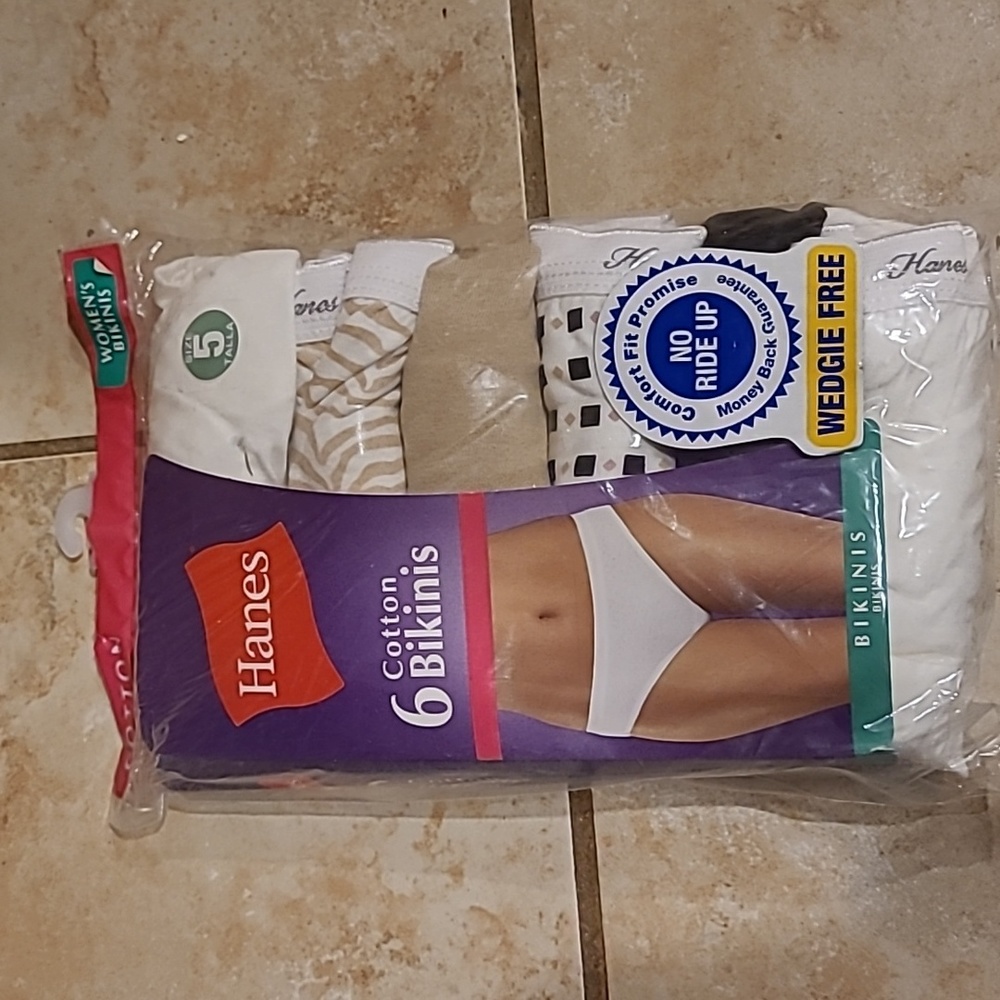 Hanes cotton bikinis